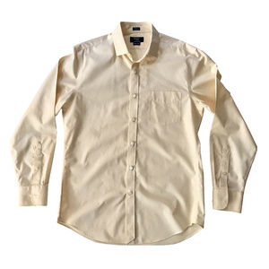 J. Crew Wrinkle-Free Men's Dress Shirt Cream